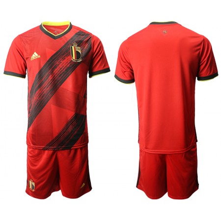 Belgien Fotbollströjor Barn Hemma tröja EM 2020 Kortärmad